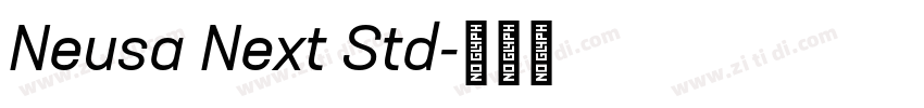 Neusa Next Std字体转换 Neusa Next Std字体转换